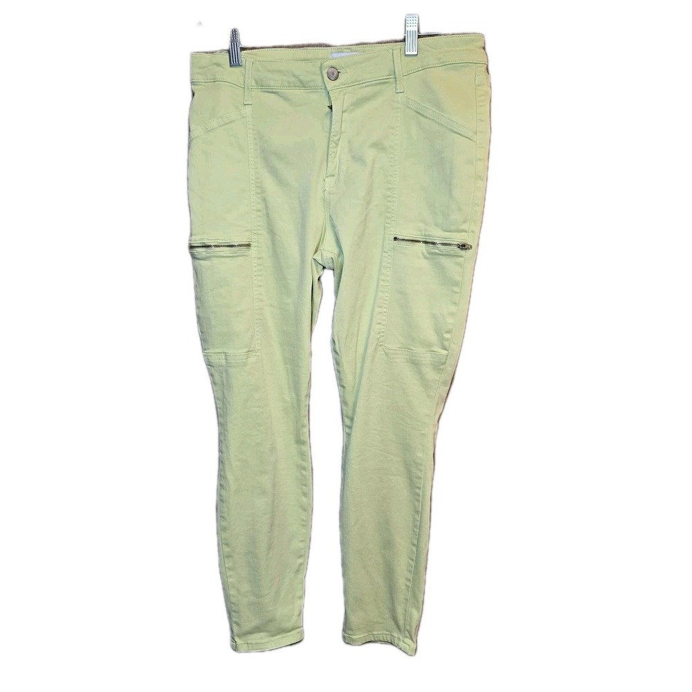 💚 Pistola Women's Super High Rise Straight Pants 🌿 Size 32 – Lime Green Chic